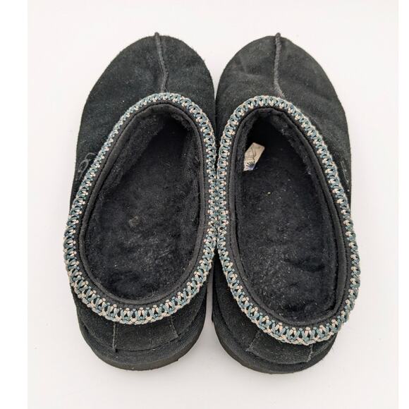 UGG Tasman II Black Sheepskin Suede Women's Slippers Round Toe Size US5 EU37 - Picture 6 of 14